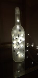 Wine Bottle w lights